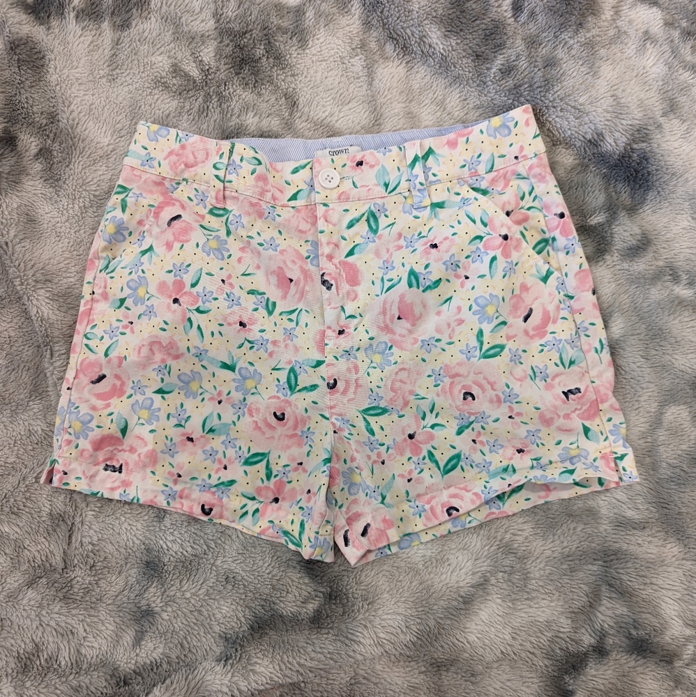 Crown & Ivy Kids floral pastel shorts 16